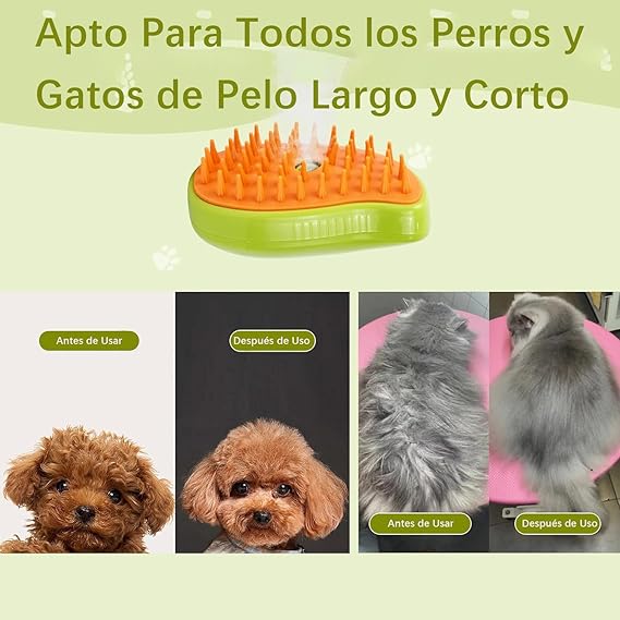 CEPILLO A VAPOR 3 EN 1 PARA MASCOTAS